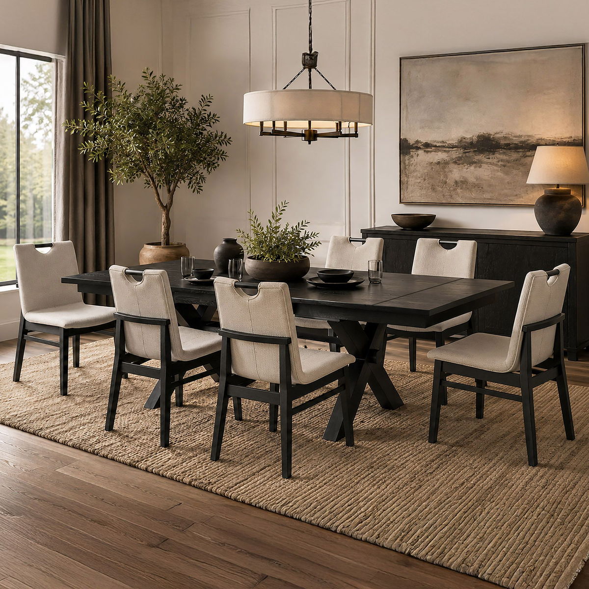 Argyle - Extendable Dining Table - Black