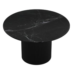 Round Dining Table - Jilsa - Black