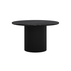 Round Dining Table - Jilsa - Black