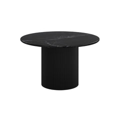 Round Dining Table - Jilsa - Black