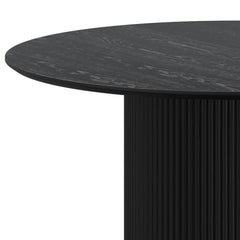 Round Dining Table - Tovas - Black