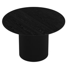 Round Dining Table - Tovas - Black