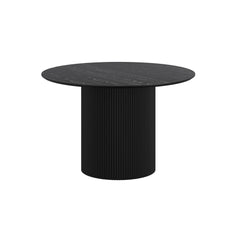 Round Dining Table - Tovas - Black