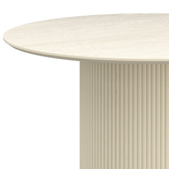 Round Dining Table - Tovas - Ivory