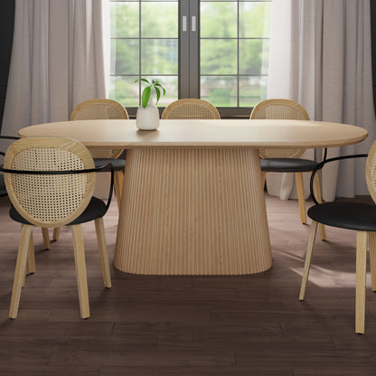 Tovas - Oval Dining Table - Natural