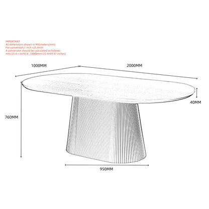 Tovas - Oval Dining Table - Natural