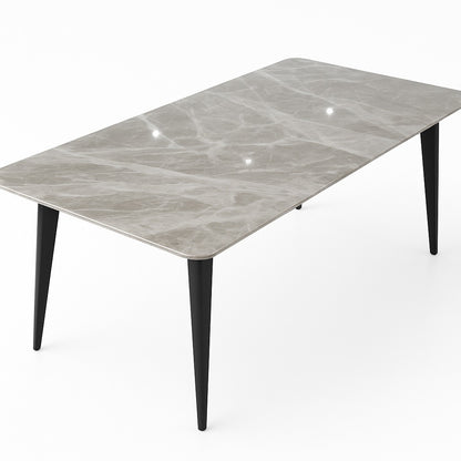 Alix - Table à Manger - Céramique Gris