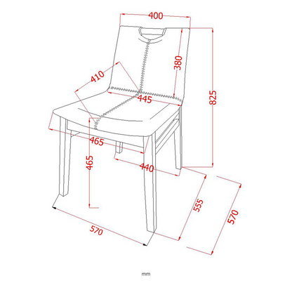Argyle - Dining Chair - Beige and Black