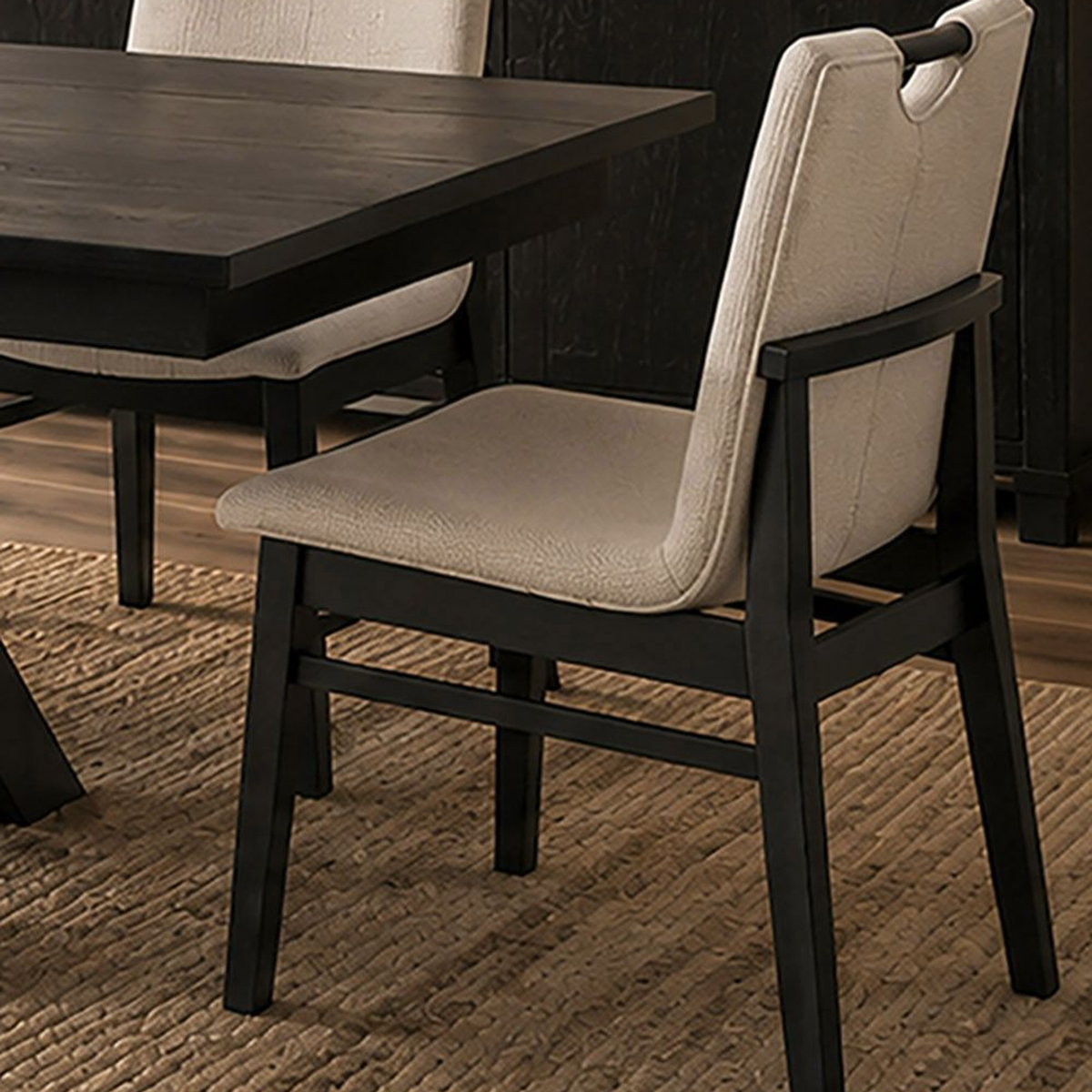 Argyle - Dining Chair - Beige and Black