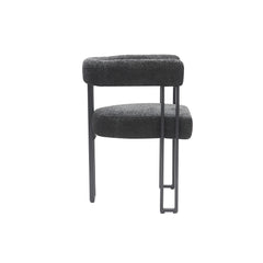 Scarlet - Dining Chair - Charcoal Bouclé