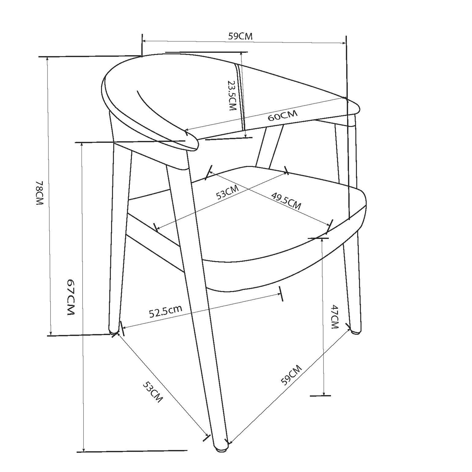 Bexley - Chaise de Salle à Manger - Beige et Noir