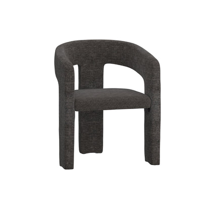 Audrey - Chaise de Salle à Manger - Tissu Charcoal