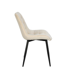 Aurora - Chaise de Salle à Manger - Velour Beige