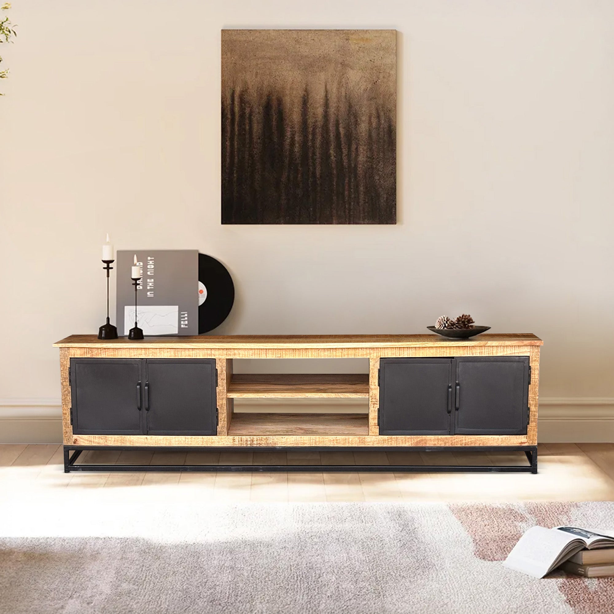 Noren - TV Stand - Solid Wood - 78"