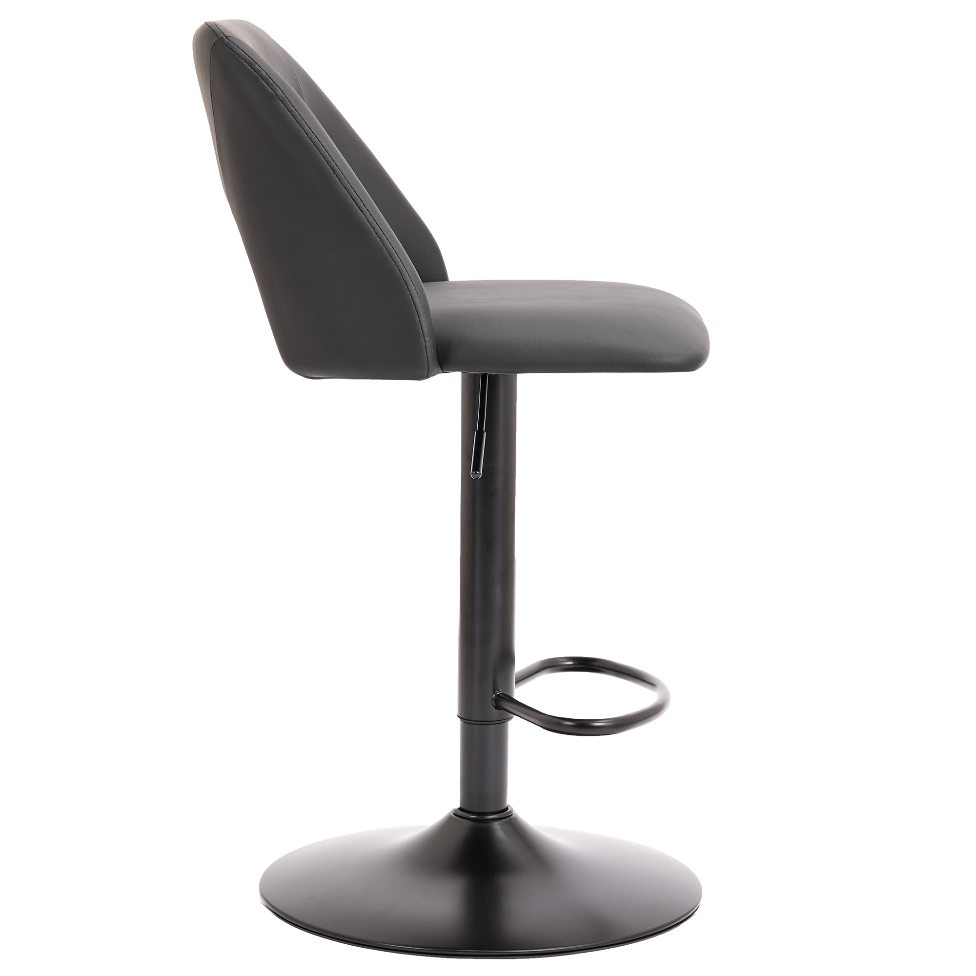 Adler - Adjustable Bar Stool - Black