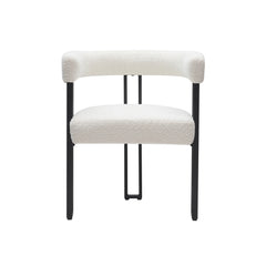 Scarlet - Dining Chair - Ivory Bouclé