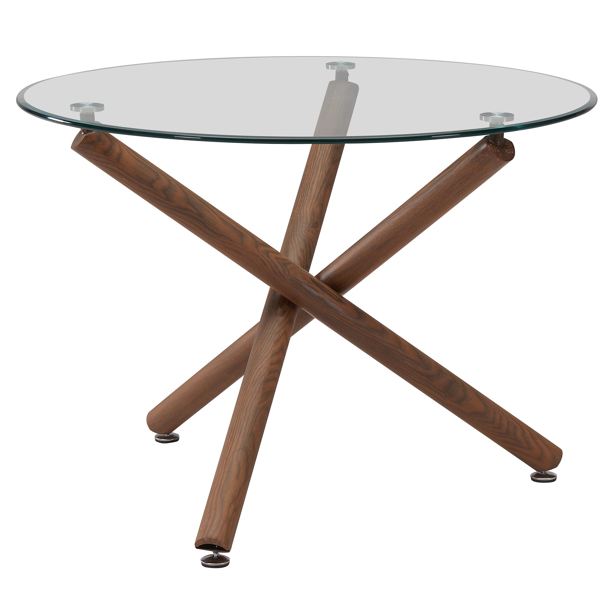 Rocca/Lyna - Dining Table Set - Walnut and Beige