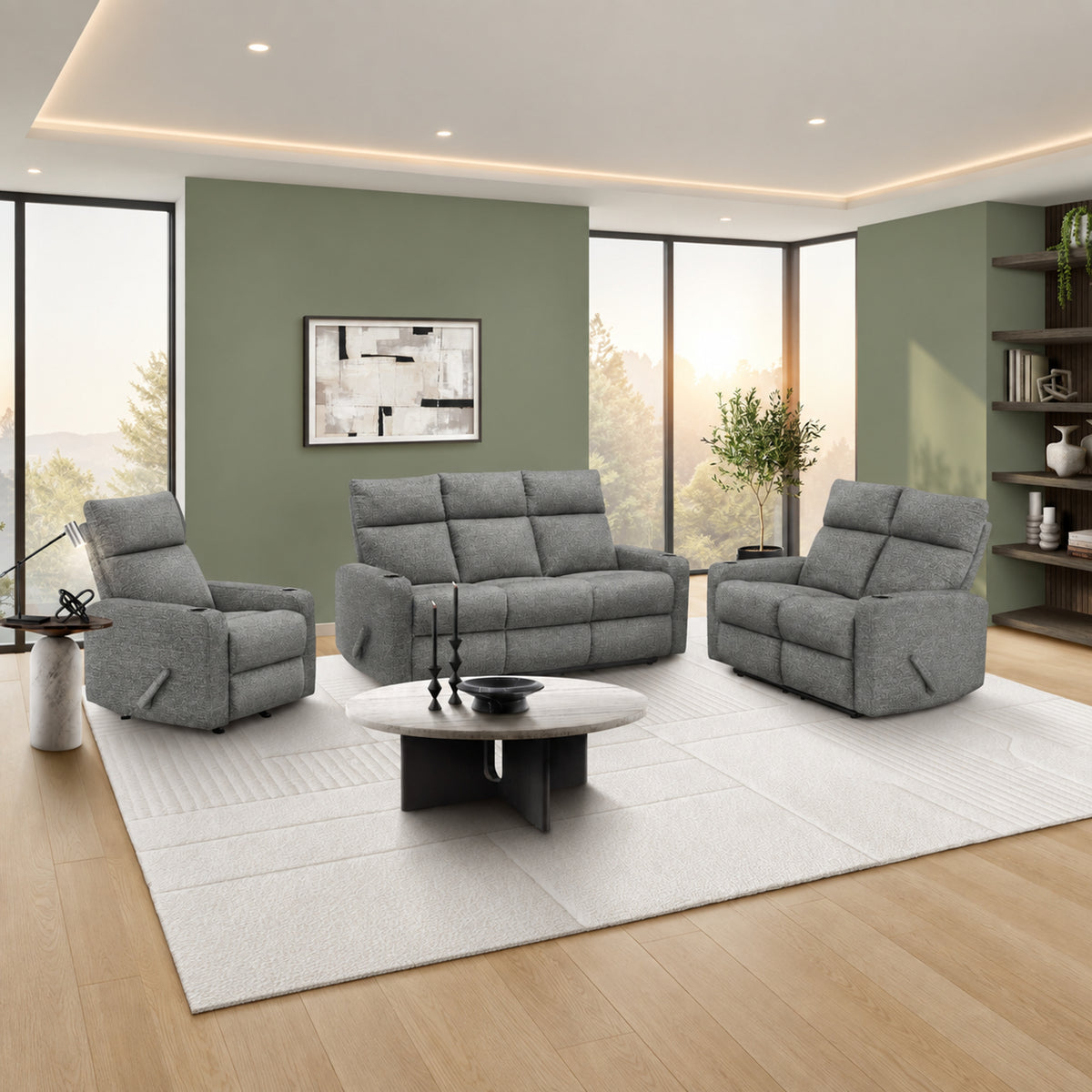 Théo - Sofa Inclinable - Gris