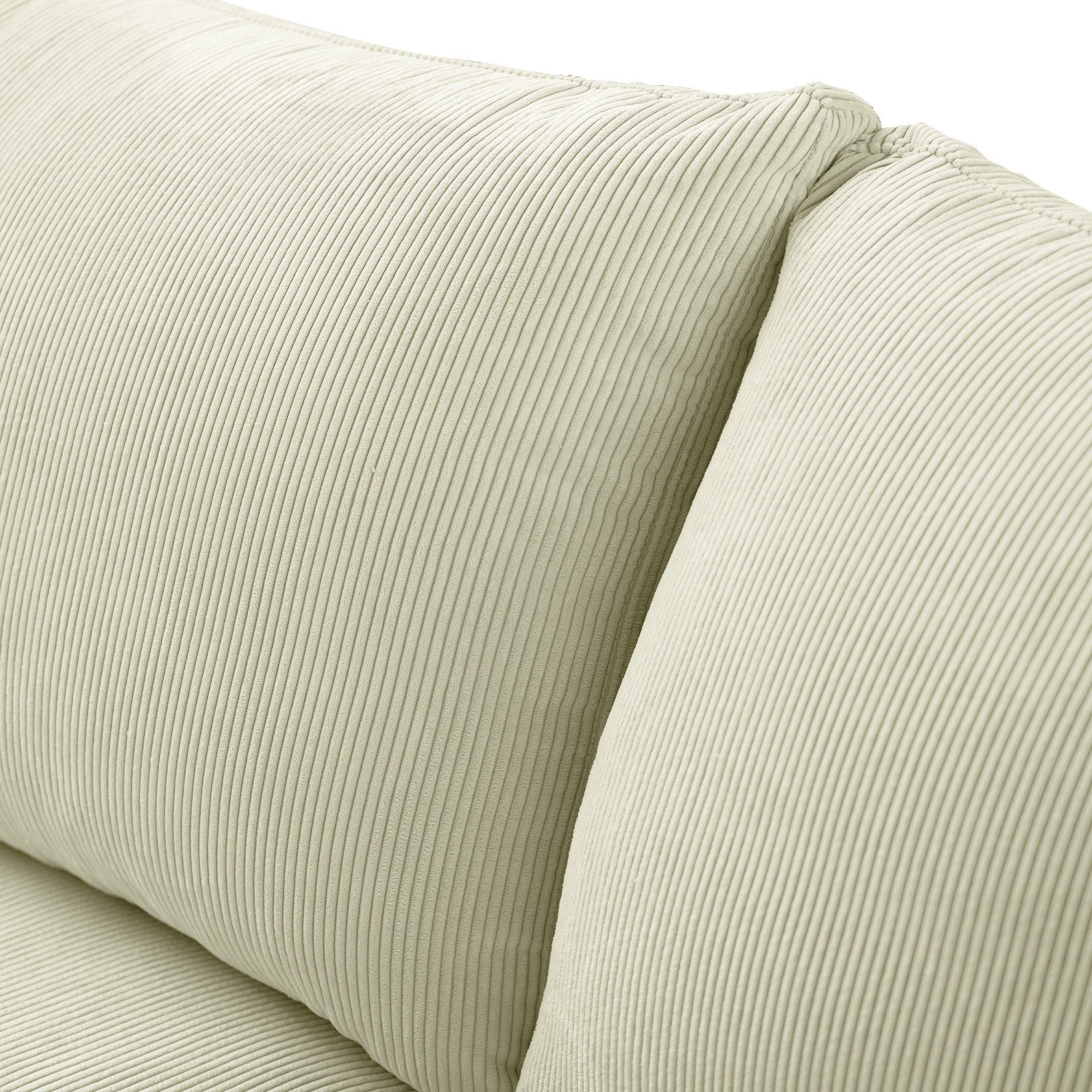 Cozy - Sofa Modulaire Sectionnel - Tissu Côtelé Beige