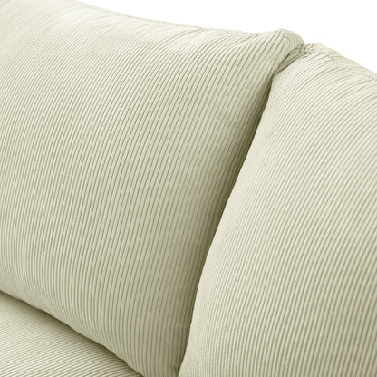 Cozy - Sofa Modulaire Sectionnel - Tissu Côtelé Beige