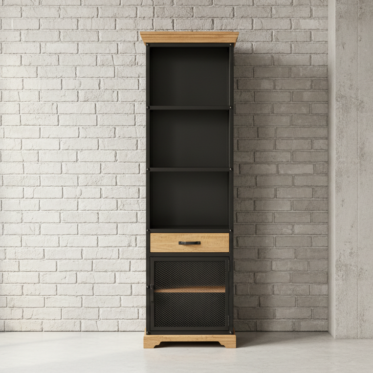 Forge - Étagère - Bois Massif et Métal