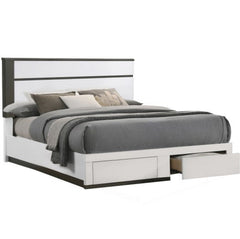 BED - KING / WHITE LACQUERED