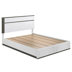 BED - QUEEN / LACQUERED WHITE