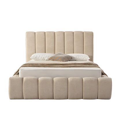 Roba - Queen Bed - Beige Fabric