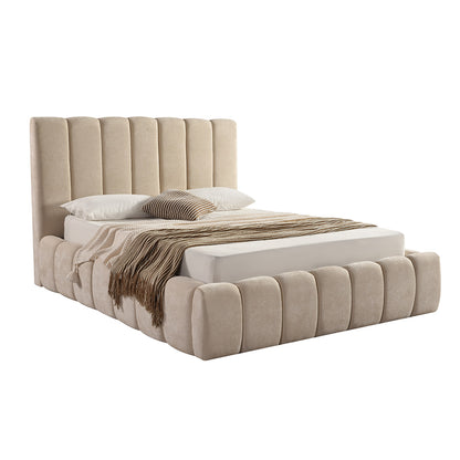Roba - Queen Bed - Beige Fabric