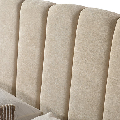Roba - Queen Bed - Beige Fabric