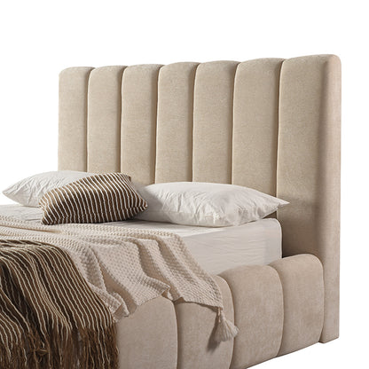Roba - Queen Bed - Beige Fabric