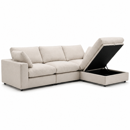 Cozy - Sofa Modulaire Sectionnel - Tissu Beige