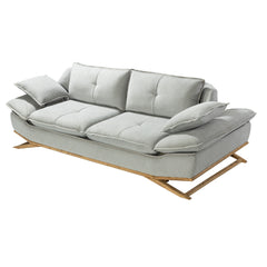 WoW Sofa - Adjustable Backrests - Goose Gray Fabric