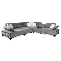 Sofa Modulaire Sectionnel - Comfy - Tissu Gris
