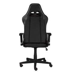Office Chair - Gaming / Black Faux Leather