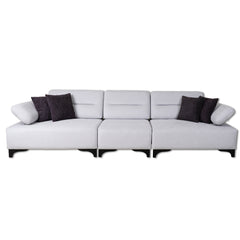 3 Seater Sofa - Comfy - Light Gray Fabric