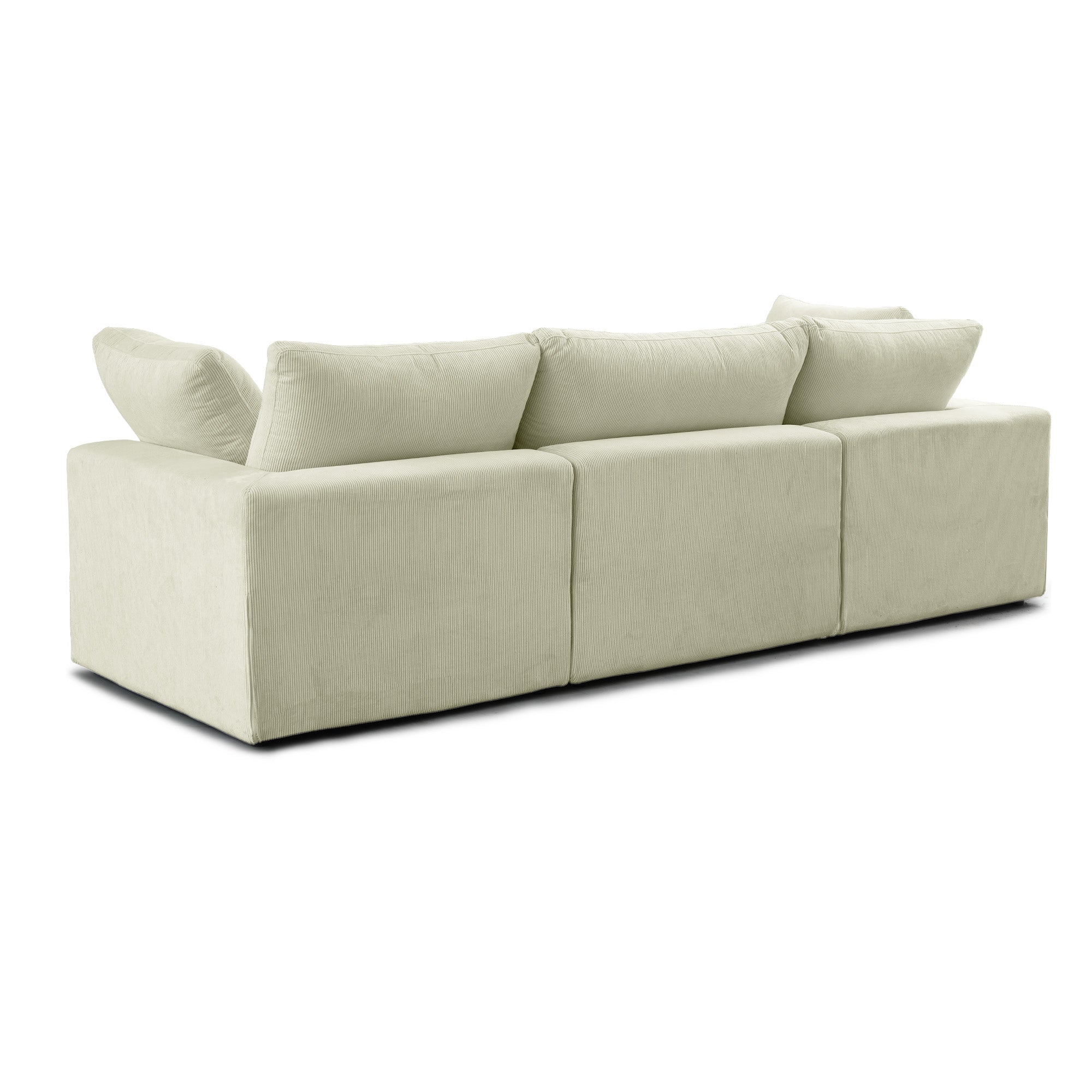 Cozy - Sofa Modulaire Sectionnel - Tissu Côtelé Beige