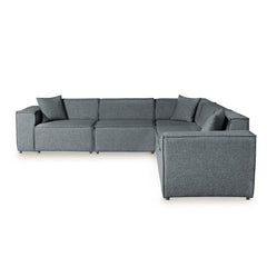 Sofa Modulaire Sectionnel - Solaris - Tissu Gris Foncé