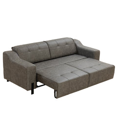 Sofa lit motorisé 3 places - Bugati - Tissu Gris