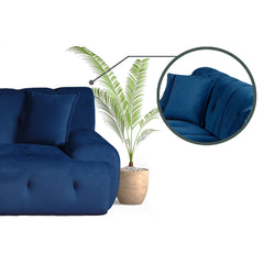 Armchair - Panda - Fabric Blue