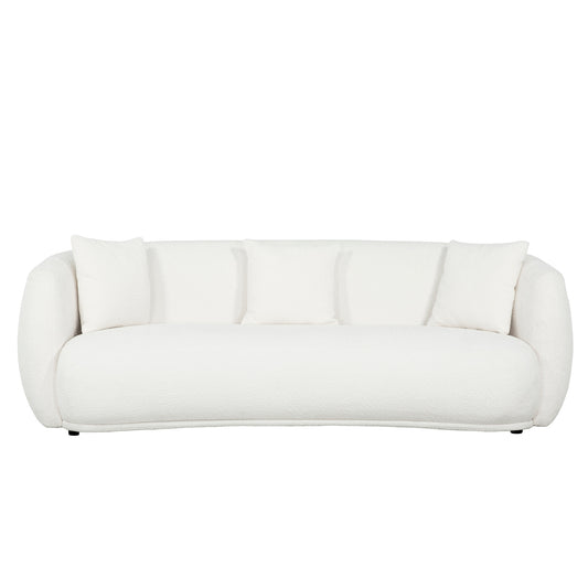 Sofa - Diana - Tissu Boucle Laineux Ivoire 2000