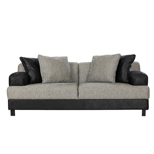 Sofa 3 places - Story - 2 Tons - Tissu Noir et Gris 2200