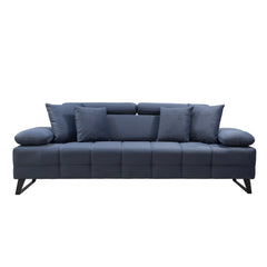 Sofa 3 places - Luna - Tissu Anthracite