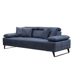 Sofa 3 places - Luna - Tissu Anthracite