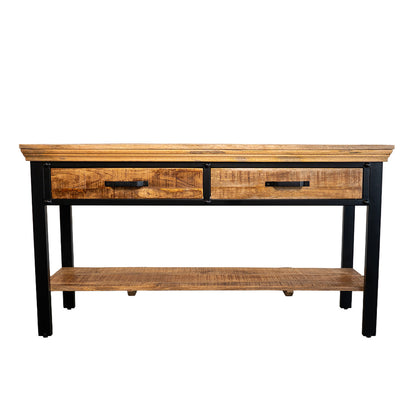 Forge - Console - Bois Massif et Métal