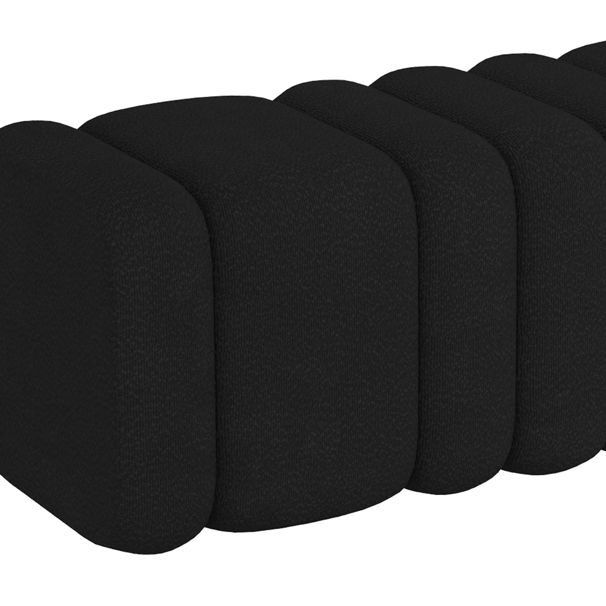 Rigel - Ottoman Large - Bouclé Noir
