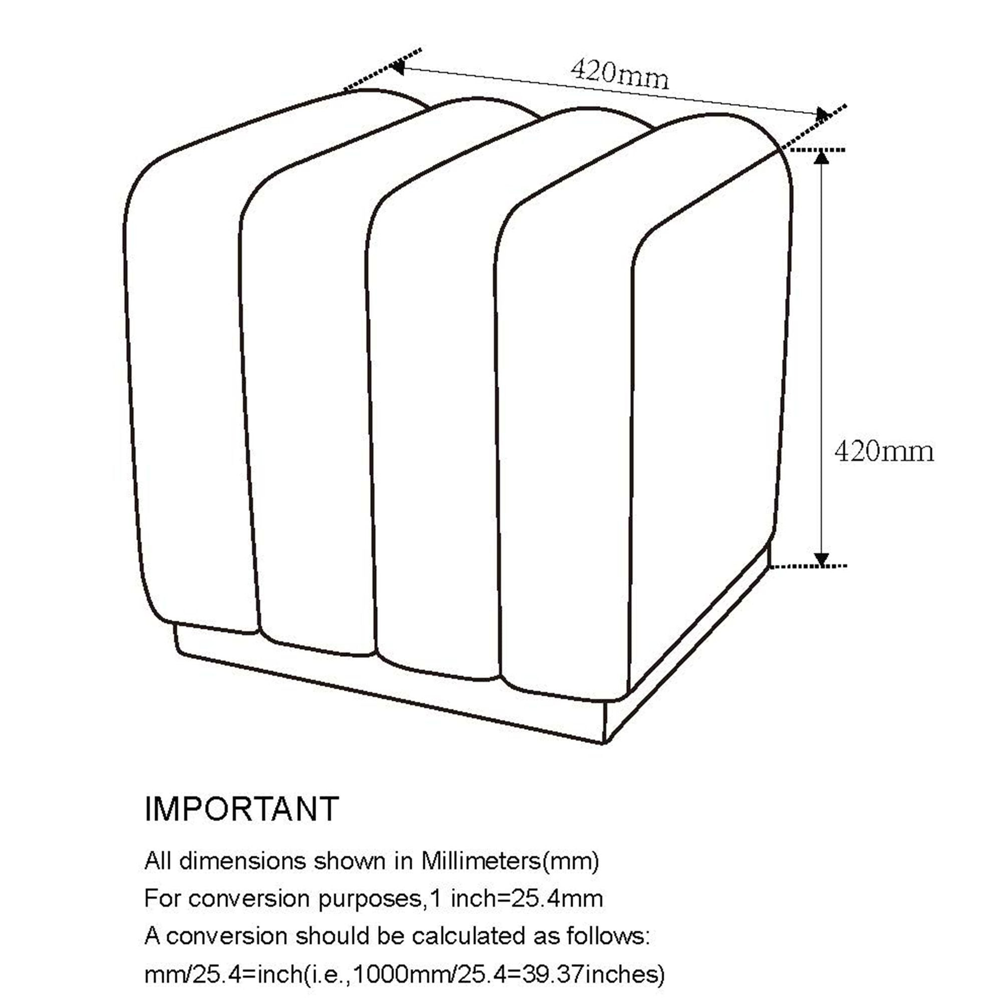 Rigel - Ottoman Petit - Bouclé Noir