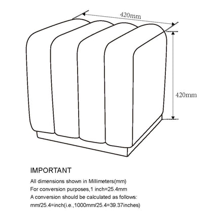 Rigel - Ottoman Petit - Bouclé Noir