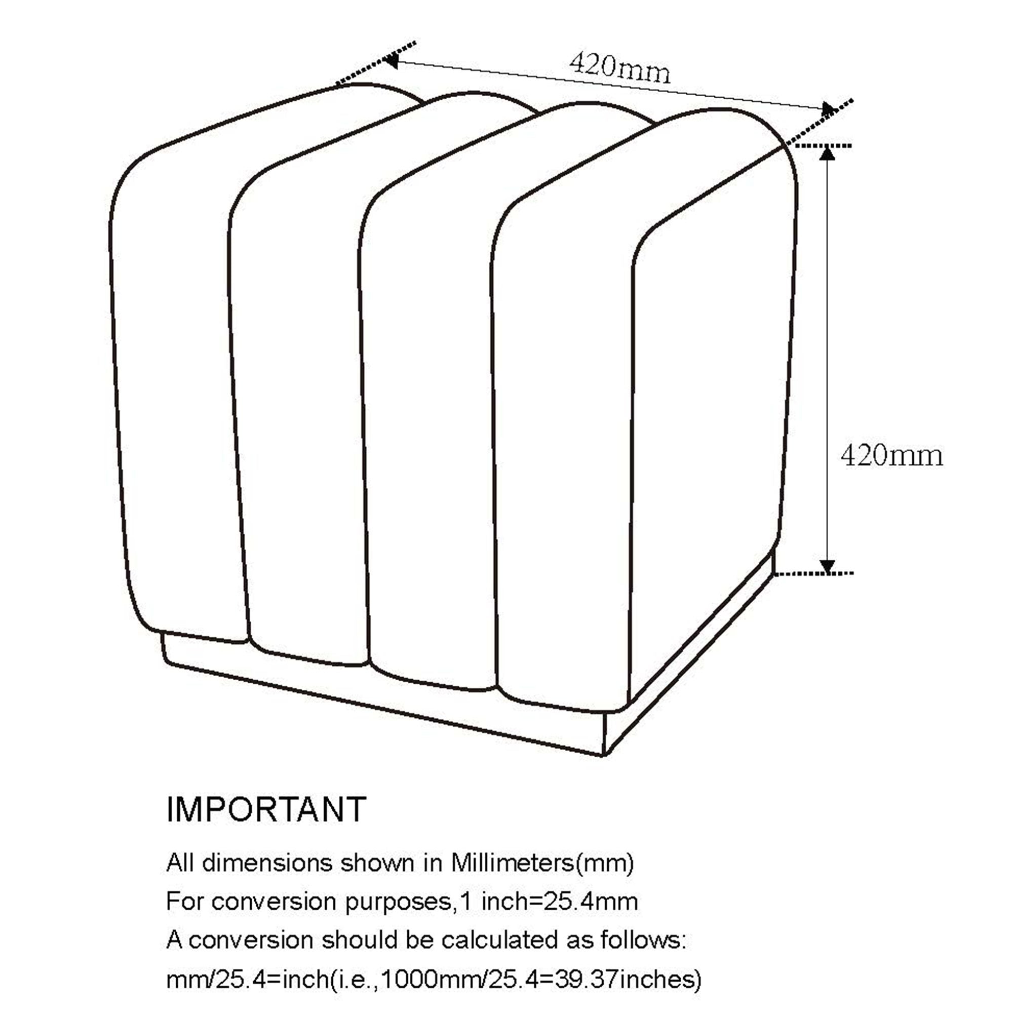 Rigel - Ottoman Petit - Bouclé Ivoire