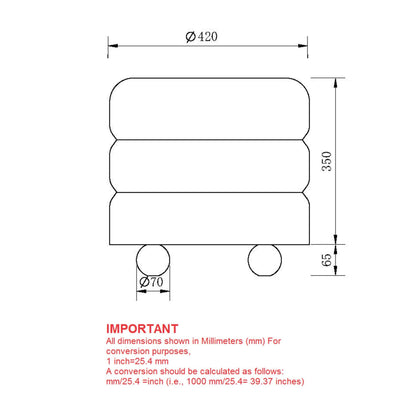 Willo - Ottoman - Black